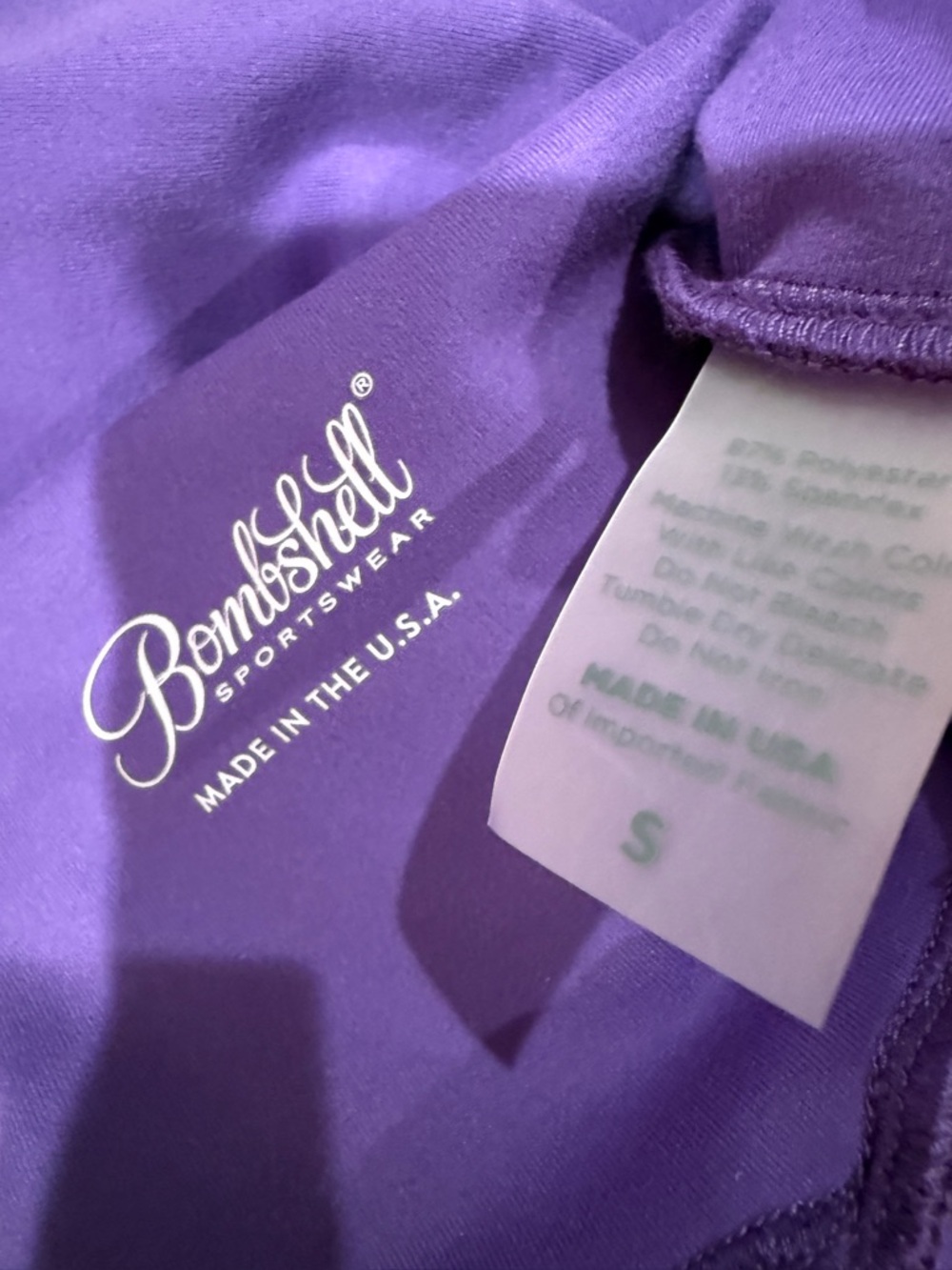 Bombshell sportswear royal purple shape leggings - Picture 4 of 4